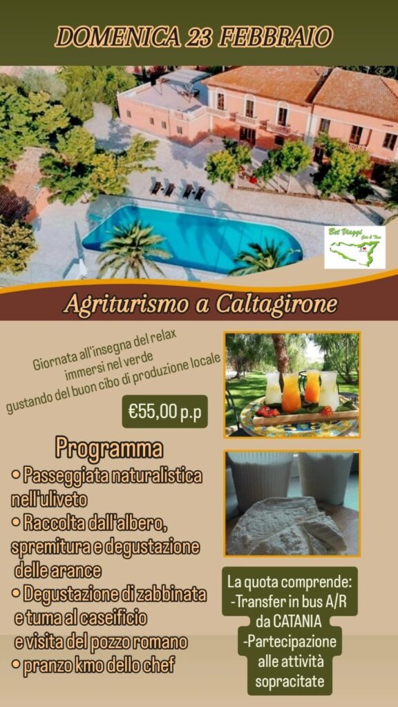 23/02 – Agriturismo a Caltagirone