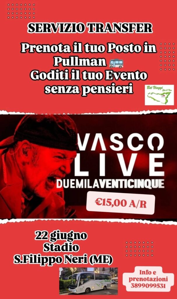 22/06 – Transfer concerto “Vasco Live 2025”
